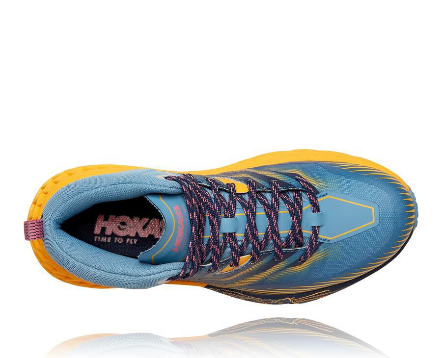 Hoka One One Trainers Womens Blue - Speedgoat Mid GORE-TEX 2 - 05168YIJS